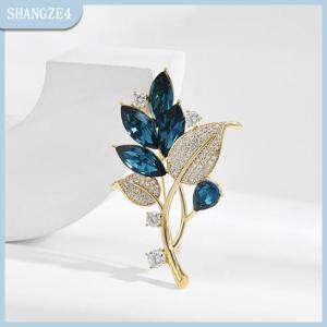 【SHANGZE4】 Nhà Máy Thời Trang Loạt Pha Lê Trâm Cài Phụ Nữ Quần Áo Áo Trang Sức Phụ Kiện Bên