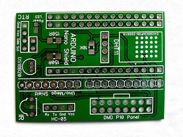 PCB Konektor DMD Modul Running Text P10 ke Arduino UNO dan NANO ...