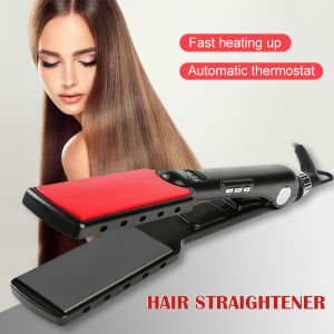 Professional Hair Straightener High Temperature Wide Plates Keratin Straightening Irons Styling Tool Titanium Flat Iron LED Dis