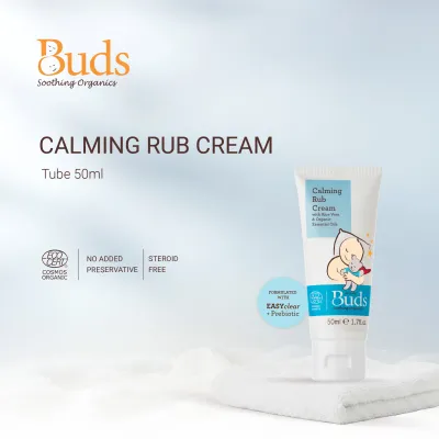 Buds Organics BSO Calming Rub Cream Tube (50ml)