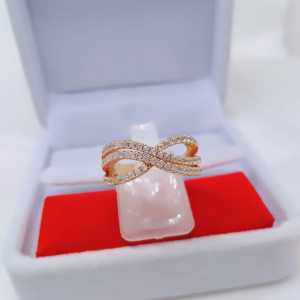 Cincin Xuping Wanita Aksesoris Fashion Awet Tahan Lama Anti Karat Cocok Untuk Harian G9-1E