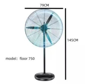 30 Inches Vertical Industrial Fan Floor Fan Fast Cooling Wall Fan Super Power Wind Electric Fan Inverter Heavy Duty Stand Fan for Office Home School Factory Warehouse