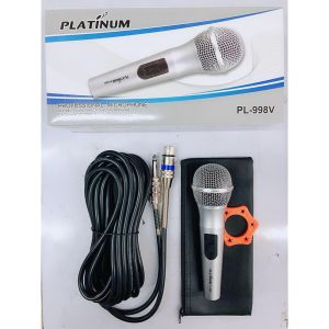 With Free Foam Heavy Duty Quality HYUNDAI PLATINUM DYNAMIC MICROPHONE FOR 10 METER WIRE PL-998V.