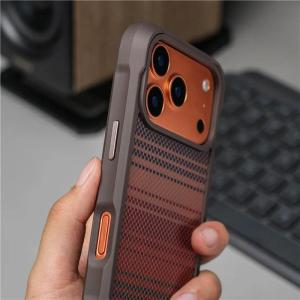 Original Geometric Tech Woven Magnetic Case For iPhone 18 17 16 Pro 17Pro Max For Magsafe Matte Shockproof Hard Protective Cover