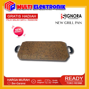 Signora New Grill Pan / Alat Panggang Anti Lengket Free Hadiah
