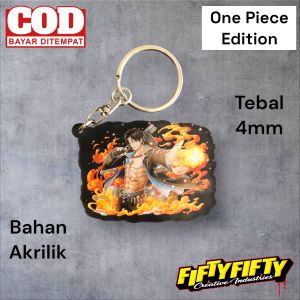 Gantung Kunci Karakter One Piece Ganci Karakter Portgas D. Ace 02 bahan Akrilik  SKU Induk: -