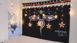 ผ้าพื้นหลังสไตล์ทิเบตขนาดใหญ่พิเศษ ผ้าแขวนผนังหอพัก ผ้าผนังวิวพระราชวังโพตาลา ผ้าทอห้องนอน ผ้าทอสไตล์ชาติพันธุ์