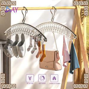 Gantungan Jemuran/Jemuran Besi Stainless 20 Jepitan Gantungan Hanger Jepit Tebal/Jemuran Pakaian Bayi Masker Kaos Kaki Celana Dalam