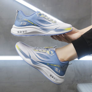 Mens ultra-light shock-absorbing student sports running shoes Korean version new youth sports shoes