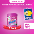 [Paket isi 3] Vanish Pink Powder Tube 400gr. 