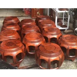 Đôn Tròn Gỗ Hương Ta – Hàng Dày Chịu Tải Tốt Kê Vật Phẩm Trang Trí – Phong Thủy
