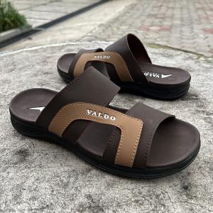 Sandal Pria Kulit Selop Alpha Coklat CK 003
