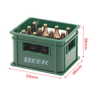 YAFEN 1:12 Dollhouse Mini Beer Drink Bottle Beer Box Drink Box Bar Kitchen Decor Toy