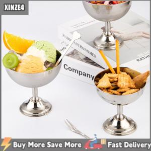 [COD] XINZE4 304 thép không gỉ tráng miệng cốc bánh pudding sữa thạch Kem cốc bát salad Bát Tráng Miệng đĩa trái cây món ăn nhẹ