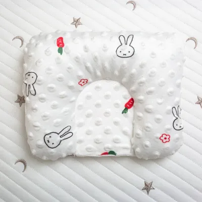 Phanqy Baby Pillow Head Support Cotton Bubble Sleeping Pillow 0-6 Yers Head Positioner