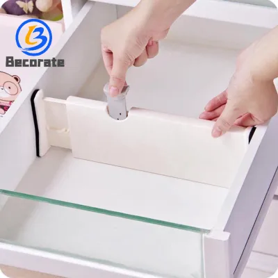 BECORATE Adjustable Drawer Divider Multi-use Wardrobe Cabinet Drawers Partition Board Expandable Drawer Organizer for Home Kitchen