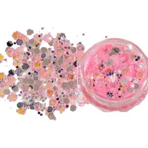 Nail Sequins Glitter Set Rainbow Sequins Flakes Set Iridescent for Nails Art Manicure Tips Decoration Eyes Face Body