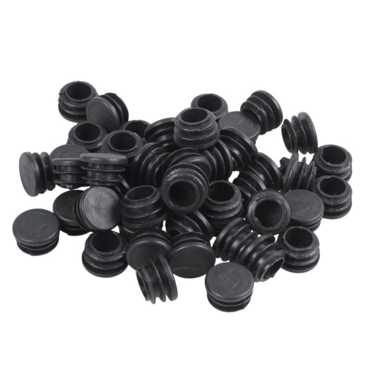 Plastic Ribbed Insert Plastic Round Cap Chair Table Legs Ribbed Tube Insert 22mm Dia 50 Pcs ...