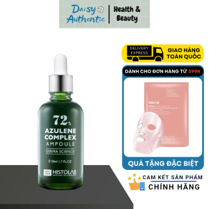 Serum Histolab 72 % Azulene Complex Ampoule Derma Science 50ml - Tinh chất Giảm Mụn Điều tiết bả nhờn