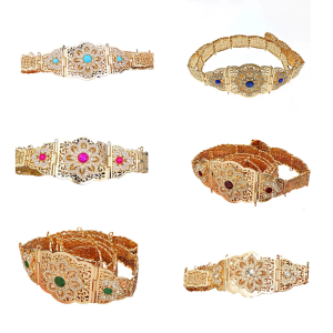 Metal Hollowout Waist Cincher For Maxi Dress Styling Middle Eastern Caucasus Abaya Dress Corset Festival Waist Accessory