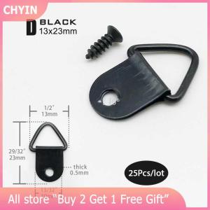 [COD] CHYIN 25pcs Hanging Mirror Picture Frame Hanger Art Work Photo Wall Hook with screws
