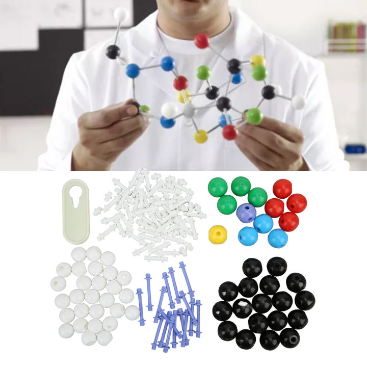 Plastic Molecular Model Kit with Colored Balls and Keys for Teaching ...