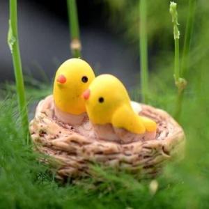 Phụ Kiện Tiểu Cảnh Tổ Chim Trang Trí Terrarium Sen Đá Xương Rồng Cây Cảnh Để Bàn