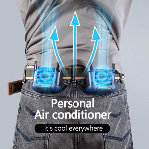 💥Dream Best🔥 Outdoor Hanging Waist Fan Hanging Neck Fan USB Charging Waist Hanging Portable Fan Halter Leafless Outdoor Fan usb mini fan portable fan usb fans powerful