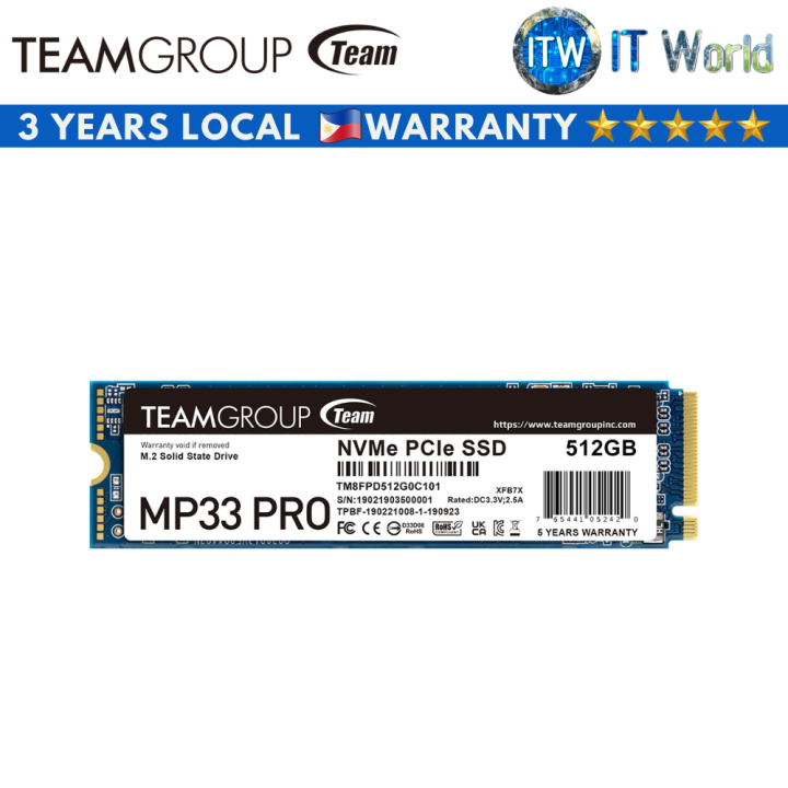 Teamgroup Team Mp33 Itw Teamgroup MP33 Pro 512GB PCIe NVMe SSD