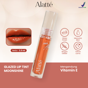 Alatte Glazed Liptint Glossy Shade Moonshine Long Lasting Mint Sensation BPOM