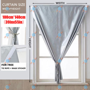 Blackout Curtain Sale For Window Anti-Uv Heat Insulation 100% Blackout Kurtina complimentary straps