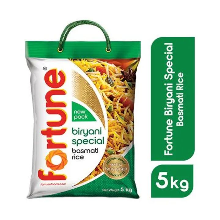 FORTUNE BIRYANI SPECIAL BASMATI RICE 5 KG - EXPIRY DATE 16 MAR 2027 ...