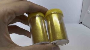 เครื่องสำอาง (5-10 กรัม) ผงทอง เบอร์ #3 ลด 10% ราคา น้ำหนัก สมุดเด็ดสวยงาม สำหรับงาน ทางกาย ผสมแล็กเกอร์ รอยคอม สไลม์ ขนาด 5-10 กรัม