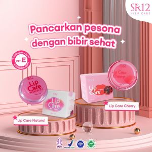 LIP CARE SR12 PENCERAH BIBIR HITAM / PELEMBAB BIBIR / LIPCARE BIBIR PINK ALAMI