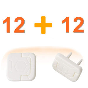 ที่ปิดปลั๊กไฟกัน เด็ก ลูก เด็กออ่อน ปลอดภัย ที่ปิดปลั๊กไฟ ที่ปิดปลั๊กไฟสำหรับเด็ก ป้องกันไฟดูด แพ็ค 24 ชิ้น Child Kid Electrical Safety Outlet Protector Plugs