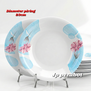 sale cuci gudang 6 pcs dan 12 pcs piring melamin asli SNI motif bunga bisa cod