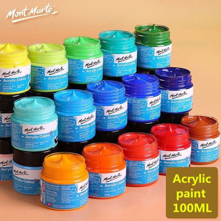 Mont Marte 100ml Fluorescent color Acrylic Paints Acrylic colour
