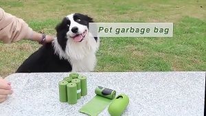 10PCS Biodegradable Dog Poop Bag Dispense 1.5 mil Leak Proof Plastic Poop Bag Refill Roll Pet Garbage Bag