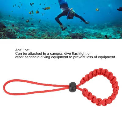Scuba Diving Wrist Lanyard Anti Lost Diving Wrist Safe Strap for Flashlights