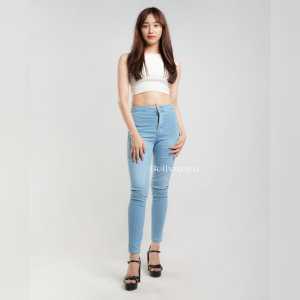 Bellvanya-Celana Hig Waist Pensil Wanita Celana Skinny Jeans Wanita Higwaist