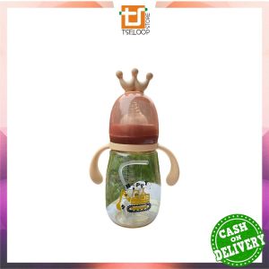 OFM-C921 Botol Air Minum Bayi Training 300ML 2IN1 Sedotan+Dot BPA FREE / Gelas Anak Balita Training Cup Lucu Anti Tumpah