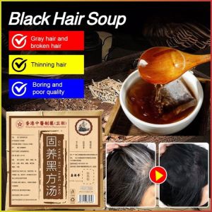 Hair Care Solution Maintenance Hair Care Tea Long-term Use Traditional Solid Black Soup Restore Black Hair