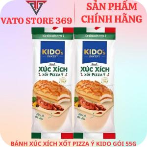 Bánh xúc xích xốt pizza ý KIDO tươi gói 55g