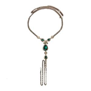 Stylish Water Drop Underwear Chain Rhinestones Panties Accessories Body for Parties and Vacations