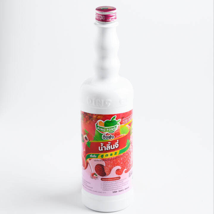 Siro Thái Dingfong hương vải chai 760ml si rô thái lan, syrup pha trà, trà sữa, đá bào, siro dingfong