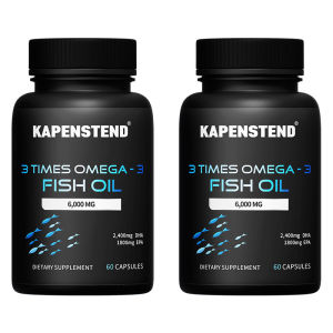 KAPENSTEND Suplemen Minyak Ikan Omega 3 Aksi Rangkap Tiga Untuk Mendukung Kesehatan Otak & Jantung