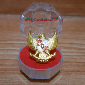 PIN Logo Burung Garuda Bahan Logam Kuningan 25cm aksesoris tambahan fashion bros pakaian peci songkok atau hiasan kopiah