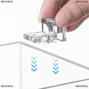 [COD] WEICHENG 4pcs 6mm 8mm 10mm Fish Tank Acrylic Clip Aquarium nắp che hỗ trợ chủ Bracket Kẹp đứng Aquarium cung cấp