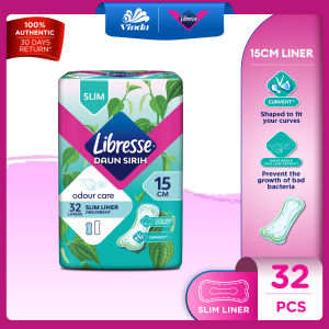 Libresse Daun Sirih Slim Panty Liner 15cm (32s) - Soft Quick Absorption