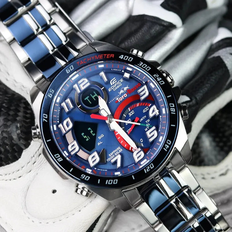 ECB-900TR Casio EDIIFICE นาฬิกาข้อมือ สายสเตนเลสสตีล รุ่นECB-900TR